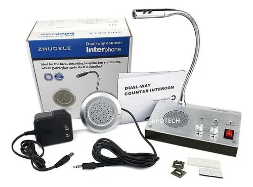 MICROFONO INTERCOMUNICADOR PARA TAQUILLA DOBLE VIA