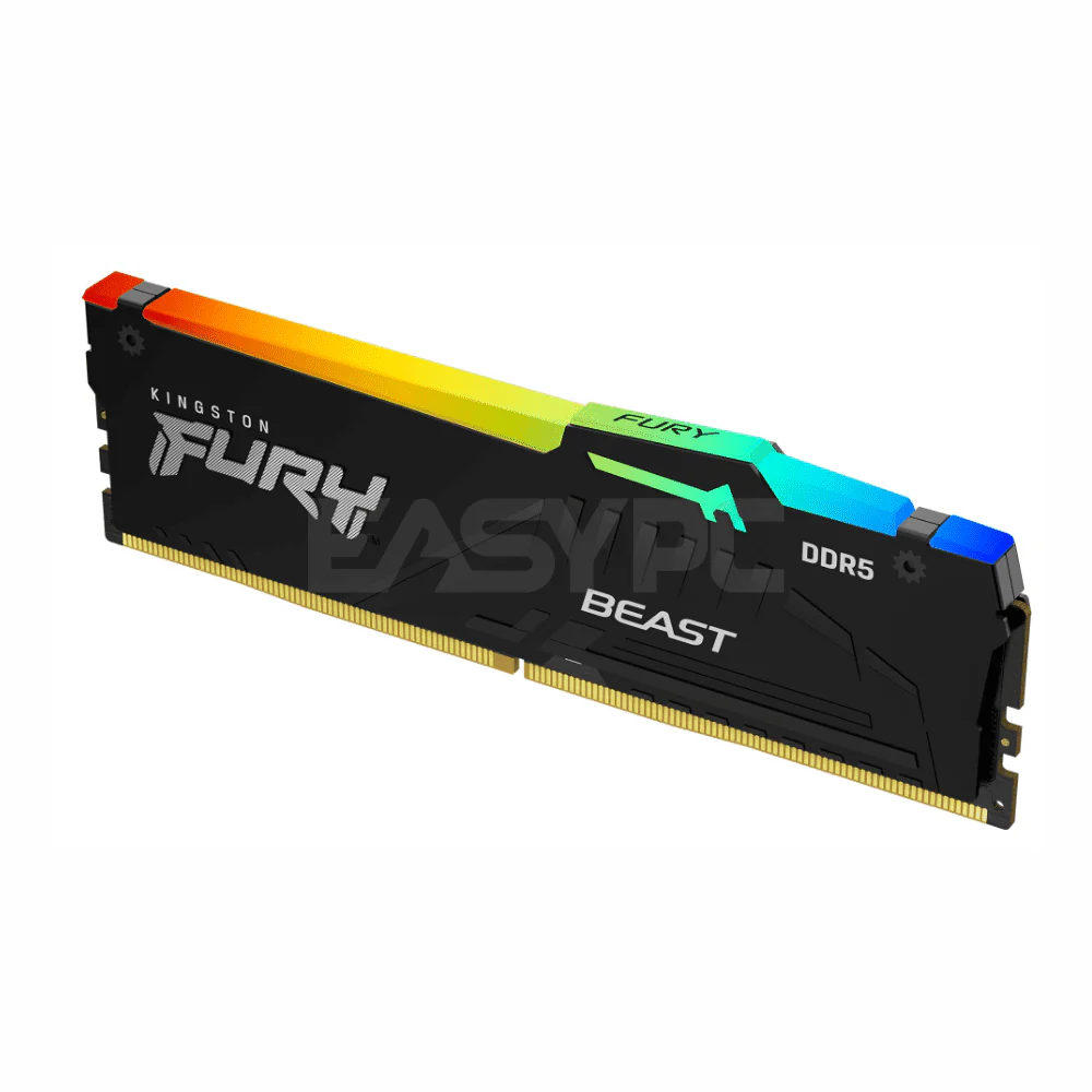 MEMORIA RAM KINGSTON 16GB GAMING DDR5 5600MHz RGB UDIMM PARA PC KF556C40BBA-16