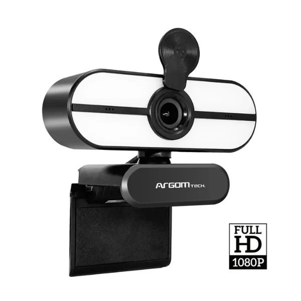 CAMARA WEBCAM ARGOM CAM45 HD 1080P ANGULO ANCHO MICROFONO INCORPORADO ARG-WC-9145BK-A00685