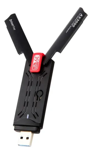 ADAPTADOR USB AX3000F TRI-BAND WIFI 6E 2.4GHz 5G-6G 3000MBPS