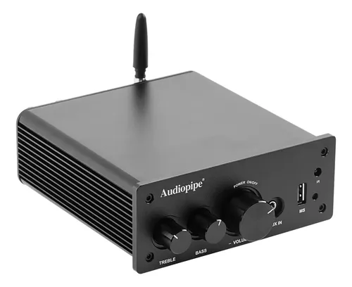 AMPLIFICADOR MINI 2CH 200w HI-FI AUDIOPIPE BLUETOOTH/AUX/OPTICAL/RCA APA-200BT