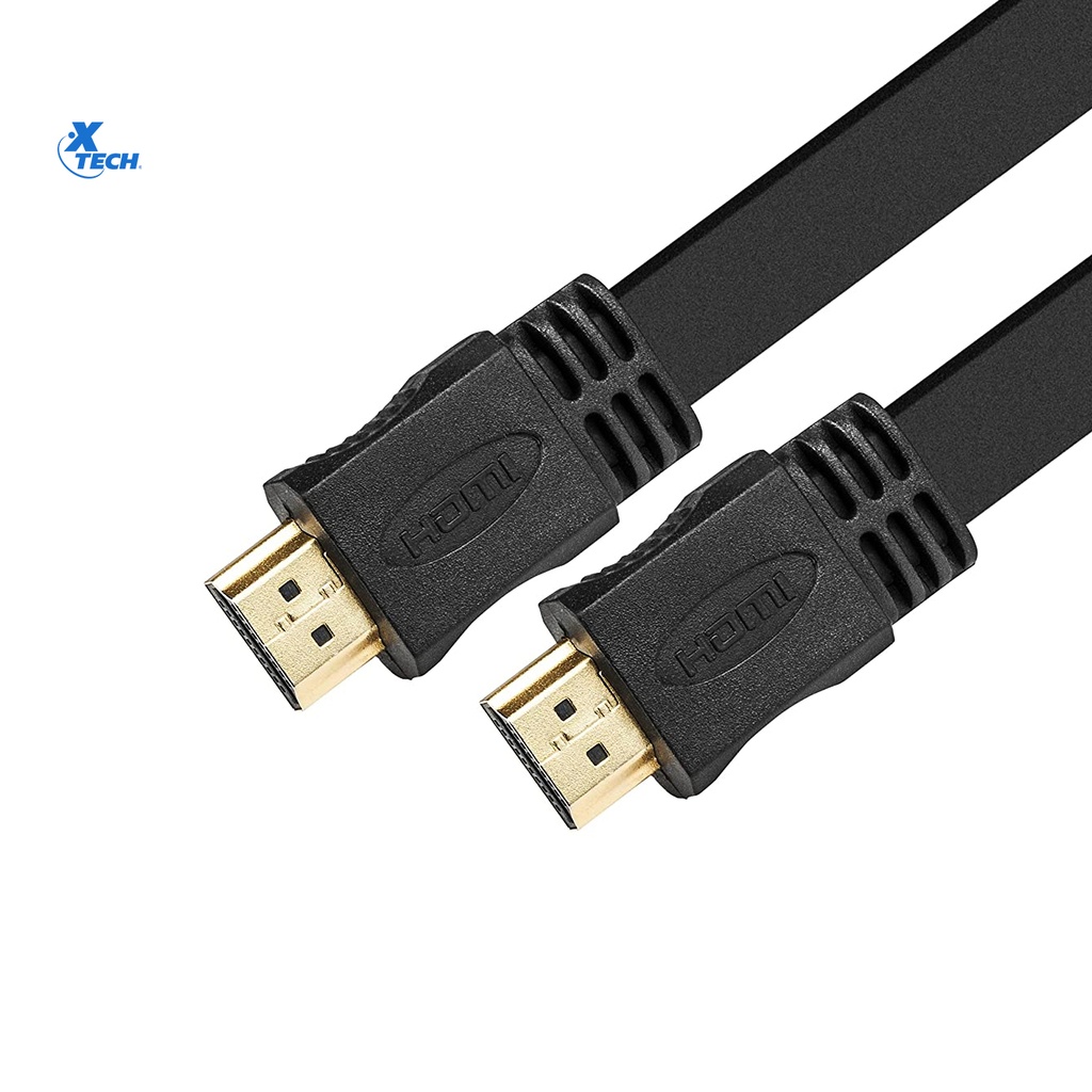XTECH CABLE HDMI PLANO CON CONECTOR MACHO A MACHO XTC415 hasta 3840x2160P 