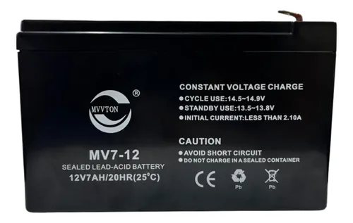 BATERIA MVVTON 12V 7AH (MV7-12) RECARGABLE
