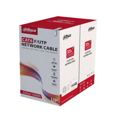 CABLE UTP DAHUA sCAT6 100% COBRE CERTIFICADO CPR Eca GRIS