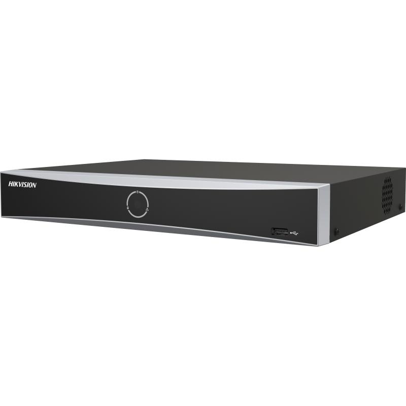 DS-7608NXI-K1/8P(D) NVR 8 canales hasta 8mp VGA, HDMI, 1 sata hasta 10TB, acusense