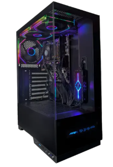 CASE JEMIP GAMING BASTION DIGITAL ATX/ 2xUSB TIPO C/ HD AUDIO 3xFAN ARGB PWM HUB+CONTROL LATERAL VIDRIO TEMPLADO NEGRO