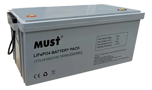 BATERIA LITIUM MUST 24V 100AH LP15-24100