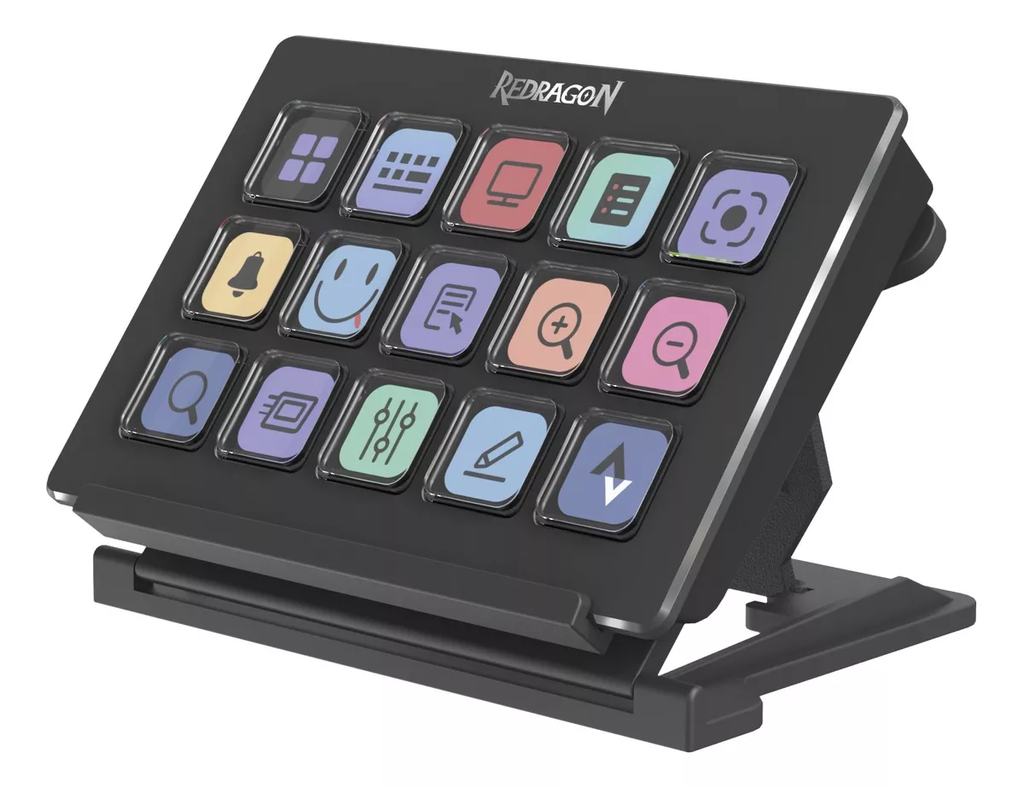 CONTROLADOR DE STREAMING 15 BOTONES PERSONALIZABLES LED REDRAGON SS-550