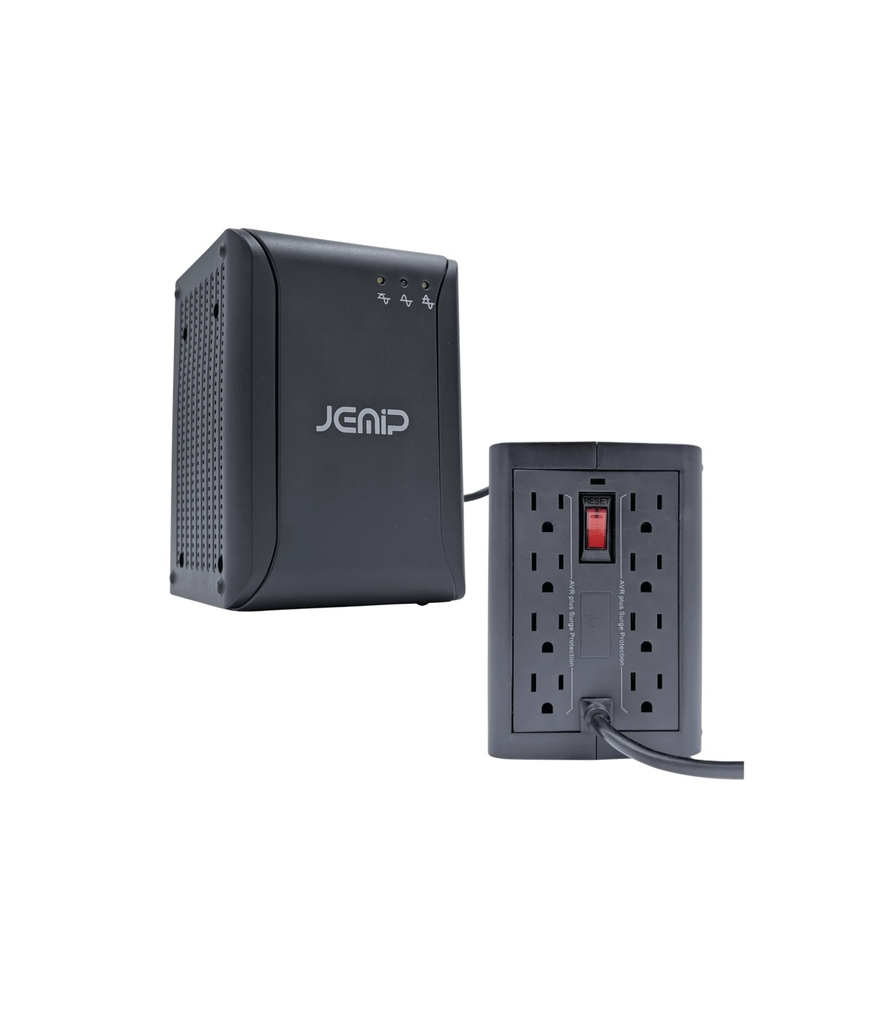 REGULADOR JEMIP J-SAFE POWER 600VA 300W 120V-60Hz 8TOMAS