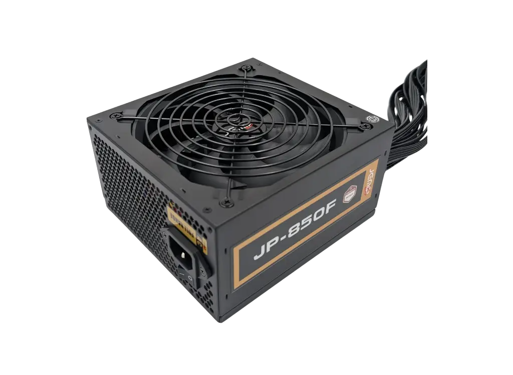 FUENTE DE PODER JEMIP 850W GAMING FULL JP-850F BRONZE CERTIFICADA CYBENETICS 100-240V