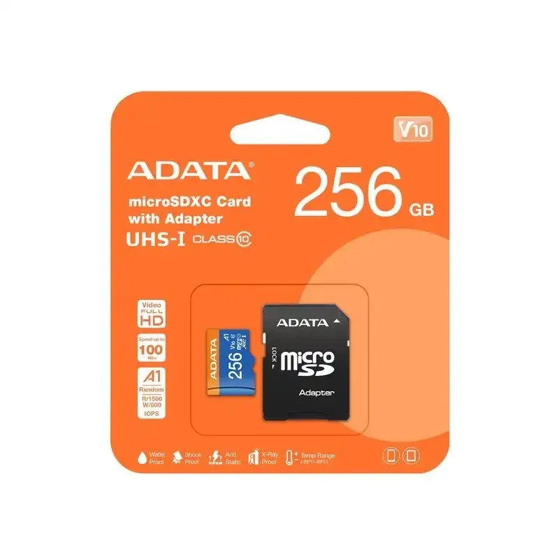 ADATA Adata Premier, 256GB MicroSDXC UHS-I Clase 10, con Adaptador