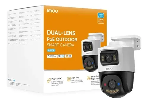 CAMARA IP DUAL CRUISER 8MP 4K POE DOBLE LENTE SMART IPC-PS70FN-8M0 FULL COLOR IMOU