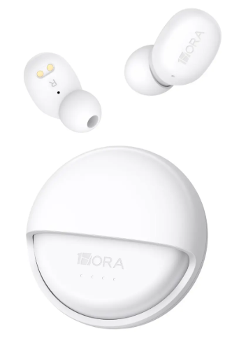 AUDIFONOS INALAMBRICOS AUT216B DISEÑO GIRATORIO BLANCO 1HORA