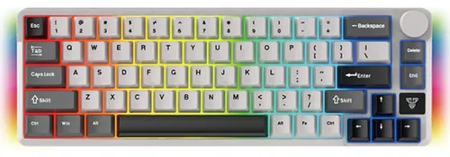 Teclado Fantech Atom PRO66 MK919 Inalambrico (Gris) SW_Rojo 