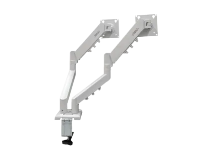 BASE DE ESCRITORIO JEMIP ELITE STAND DOBLE BRAZO ARTICULABLE PARA MONITOR HASTA 32" BLANCO