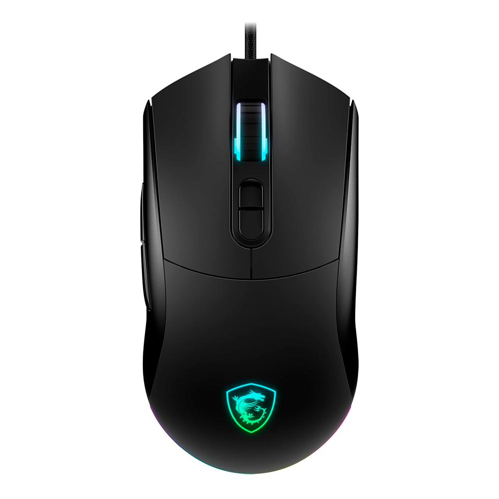 MOUSE MSI GAMING FORGE GM320 OPTICO 12800 DPI 7 BOTONES USB RGB NEGRO