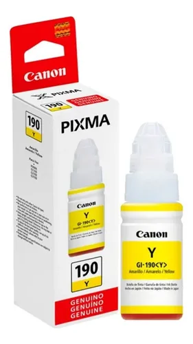 CANON BOTELLA DE TINTA GI-190 AMARILLO