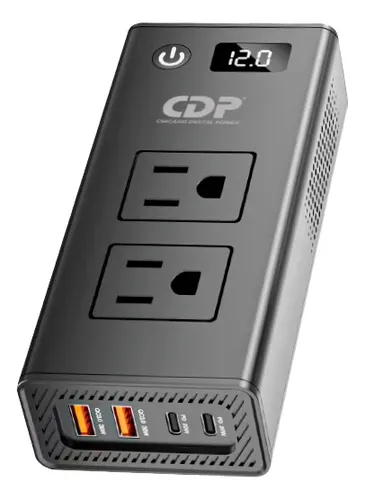 INVERSOR CDP (XVU212) 200W 2 TOMAS/4 USB PARA CARRO
