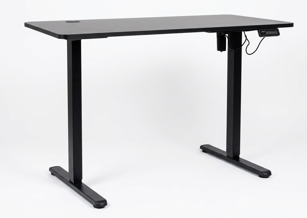 MESA JEMIP OFICINA DOMINION STATION 140x60CM CONTROL DE ALTURA AJUSTABLE-ELECTRICO NEGRO