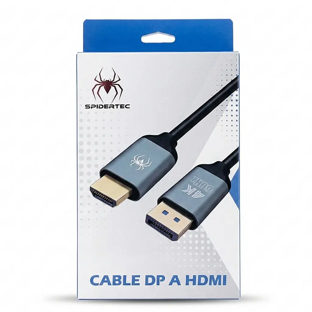 CABLE SPIDERTEC DISPLAYPORT A HDMI 60HZ 4K 1.8M SPI-A88 