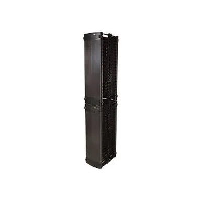 Organizador Value Vertical doble de 45UR, Fabricado en Acero Laminado en Frio, 4in (152mm) de Ancho VCM1A-04D-1-45
