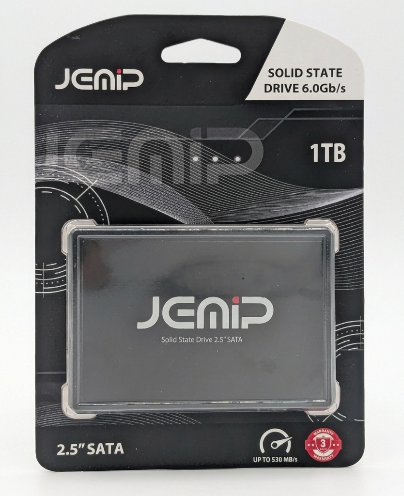 DISCO DURO SOLIDO JEMIP 1TB 2.5" SATA 3 525MB/s 490MB/s
