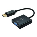 ADAPTADOR UNNO TEKNO DISPLAYPORT MACHO A VGA HEMBRA AD3006BK