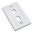 FACE PLATE 2 PTOS LISO QNET