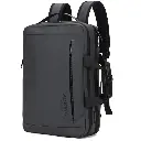 MORRAL/MALETIN EJECUTIVO PORTA LAPTOP 14.5" AOKING SN4002 CON PUERTO USB/ TIPO C POLYESTER GRIS OSCURO