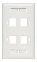 FACE PLATE 4PTOS C/ETIQ-ICONOS QNET QNETFP04