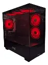 CASE JEMIP GAMING SHADOW MICRO ATX NEGRO 1USB 3.0+1USB HD AUDIO LATERAL VIDRIO 1093C 6xFAN ARGB 