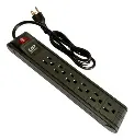 PROTECTOR TIPO REGLETA 6 TOMAS UNIVERSAL CON SUPRESOR DE PICO U-P51