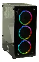 CASE SPIDERTEC GAMING 8023 ATX 3 FAN LED RGB VIDRIO TEMPLADO 1USB 3.2 