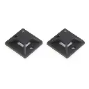 BASE PARA TIRRAP ADHESIVO WIREPLUS+ 20mmX20mm Paquete de 100und 