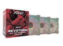 VENTILADOR JEMIP REVSTORM KIT 3 EN 1 FAN REVERSE ARGB+PWM 1600RPM 3x12CM BLANCO SOLO FAN