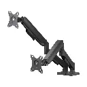 BASE DE ESCRITORIO ARGOM DOBLE BRAZO PARA MONITOR 17"-32" GIRO 180° MECANISMO A GAS ARG-BR-1615