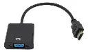 ADAPTADOR JEMIP HDMI MACHO A VGA HEMBRA JPOHDVGAC017-BK