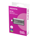 ADATA SE880 500GB - Hasta 2000 MB/s- SuperSpeed USB 3.2 Gen 2x2 USB-C Externa Portátil SSD Titanio