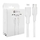CABLE 3A TIPO C A LIGHTNING CAB257B 1.5M 1HORA BLANCO CARGADOR Y TRANSFERENCIA