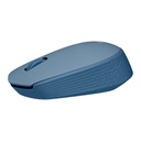 MOUSE LOGITECH M170 1000DPI 3 BOTONES INALAMBRICO USB GRIS Y AZUL