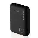 POWERBANK ARGOMTECH 12000mAh C12 INDICADOR LED-USB NEGRO ARG-PB-1138BK